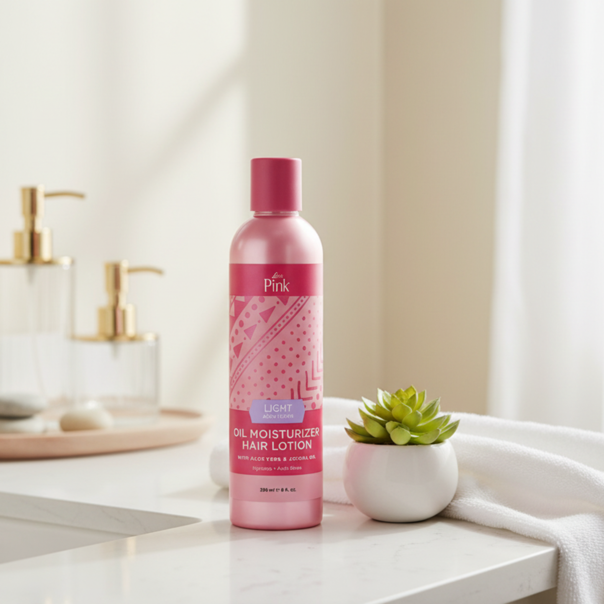 アシュラン　Luster Lotion 150ml Pink Oil Moisturizer Hair Lotion Light Luster Products